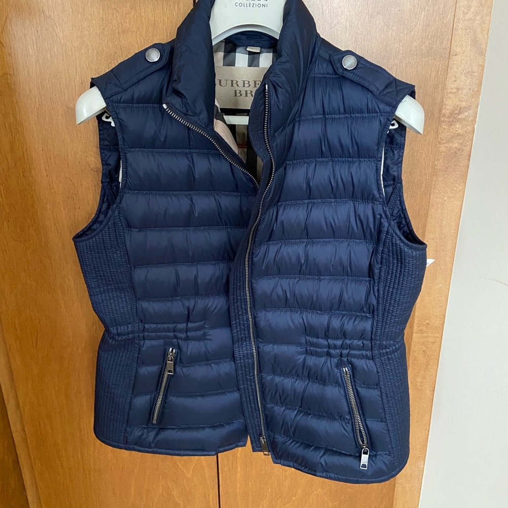 Burberry Brit navy puffer vest
